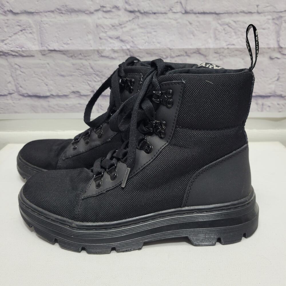 Dr Doc Martens Air Wair Ankle Boots US Size 7 Women Combs W JY004 Combat Canvas